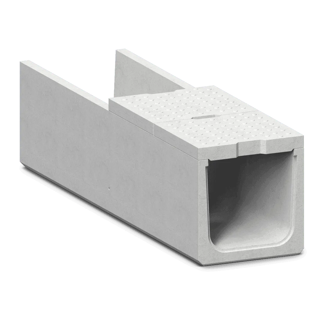 T6 U Shape Drain (Light) — render, view 2